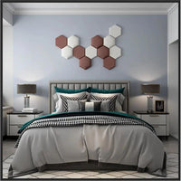 Thumbnail for Hexagonal Bed Headboard 3D Wall Stickers - Casatrail.com