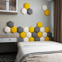 Thumbnail for Hexagonal Bed Headboard 3D Wall Stickers - Casatrail.com