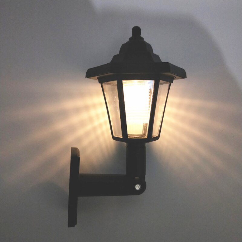 Hexagonal Garden Solar LED Wall Sconce - Casatrail.com