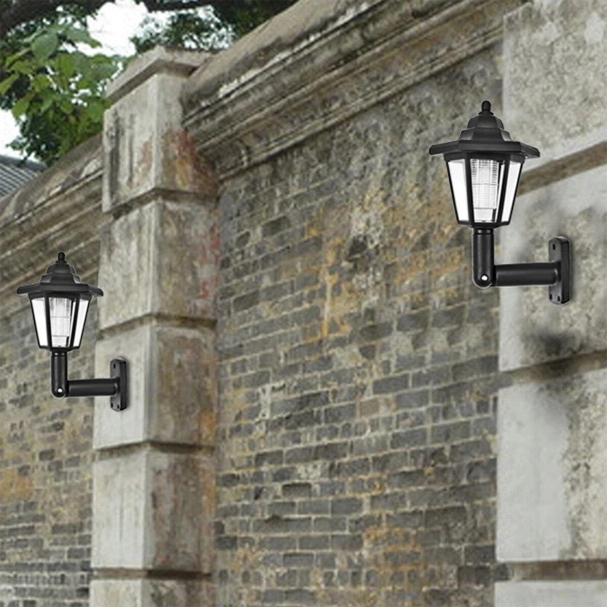 Hexagonal Retro Solar Garden Wall Lamp - Casatrail.com