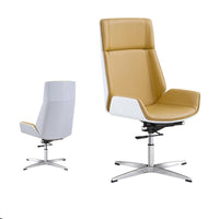 Thumbnail for High - Back Bentwood Swivel Office Chair with Micro Fiber Leather - Casatrail.com