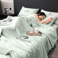 Thumbnail for High - end Embroidery Summer Thin Blanket - Casatrail.com