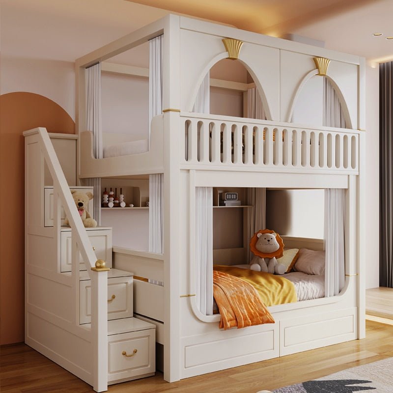 Hign Quanlity Children Beds Bunk White Castle - Casatrail.com