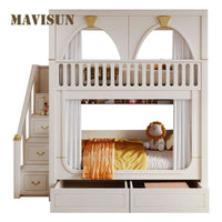 Thumbnail for Hign Quanlity Children Beds Bunk White Castle - Casatrail.com