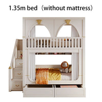 Thumbnail for Hign Quanlity Children Beds Bunk White Castle - Casatrail.com