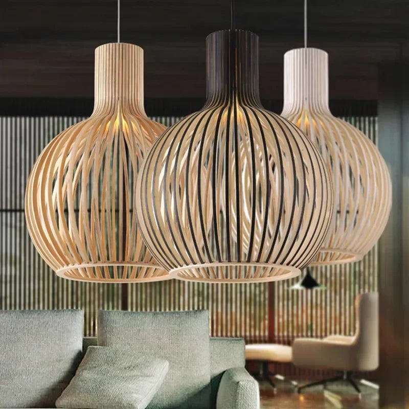 Holland Designer Country Style Wood Cage Chandeliers - Casatrail.com