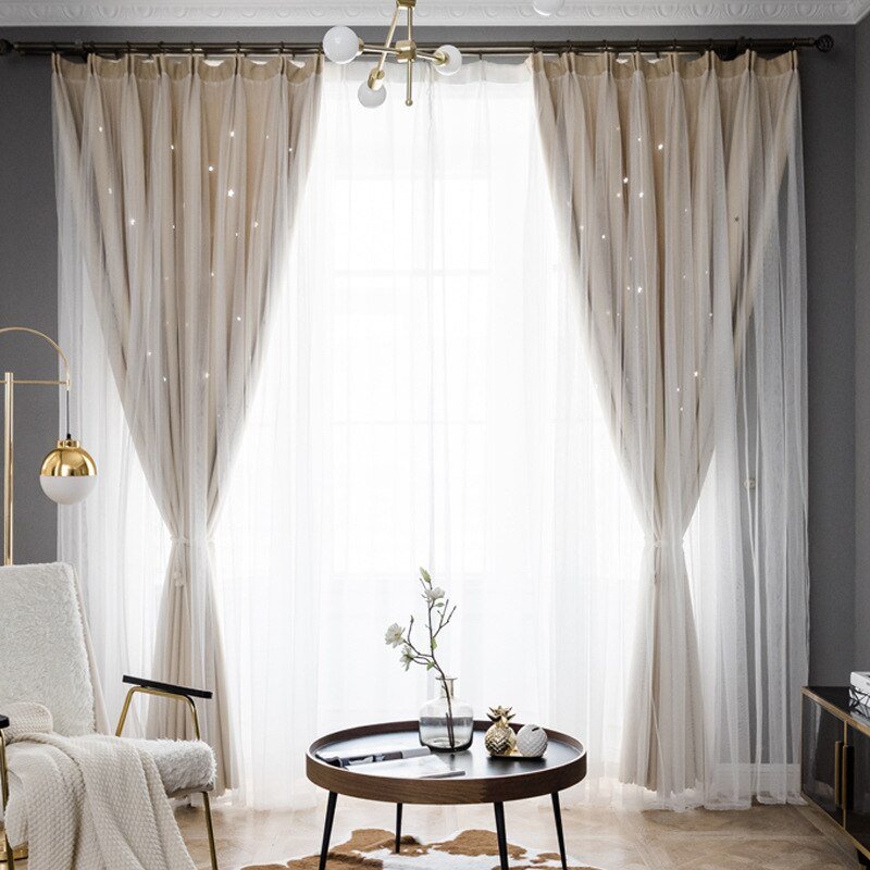 Hollow Star Blackout Curtains - Casatrail.com