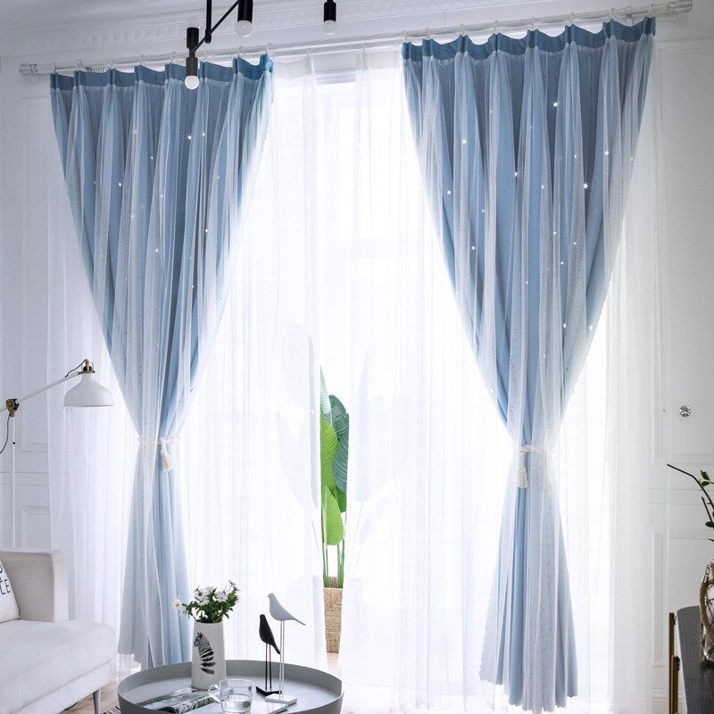 Hollow Star Blackout Curtains - Casatrail.com