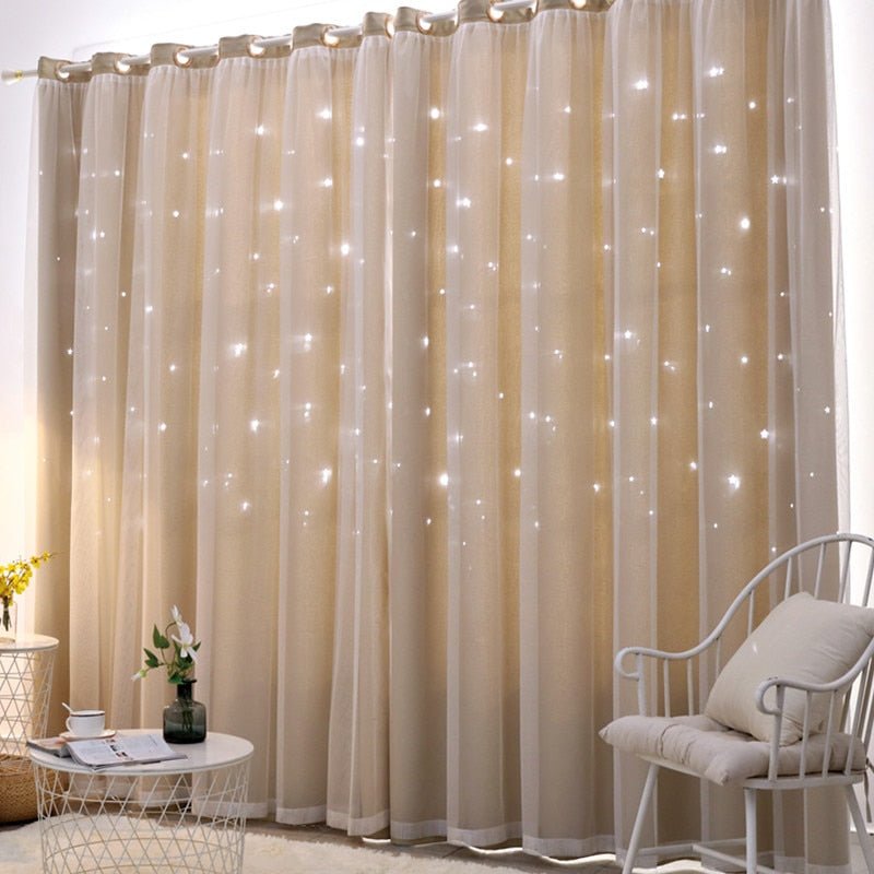 Hollow Star Blackout Curtains - Casatrail.com