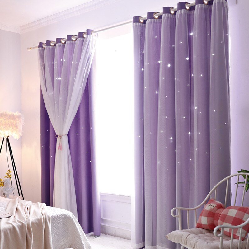 Hollow Star Blackout Curtains - Casatrail.com