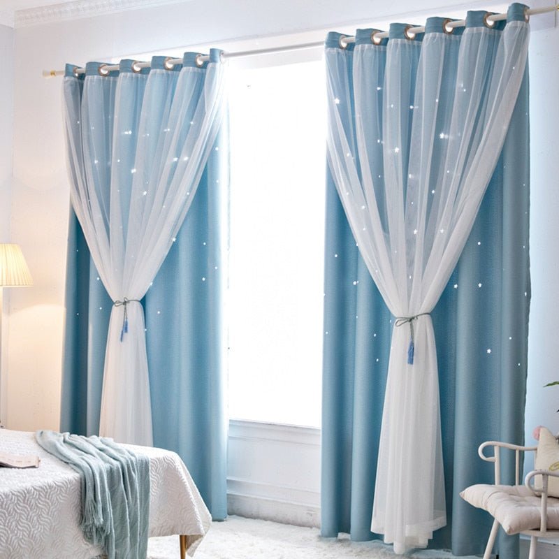 Hollow Star Blackout Curtains - Casatrail.com