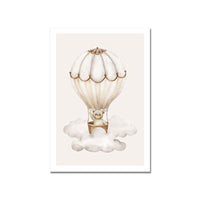 Thumbnail for Hot Air Balloon Bear Canvas Nursery Art - Casatrail.com