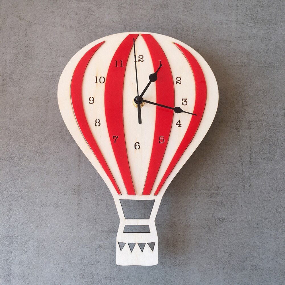 Hot Air Balloon Shape Wall Clock - Casatrail.com