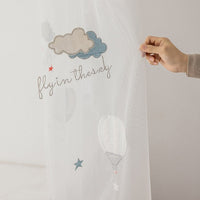 Thumbnail for Hot Air Balloon Tulle Curtain - Embroidered Voile - Casatrail.com