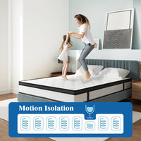 Thumbnail for Hybrid Pocket Spring Mattress for Queen Size Bed - Casatrail.com