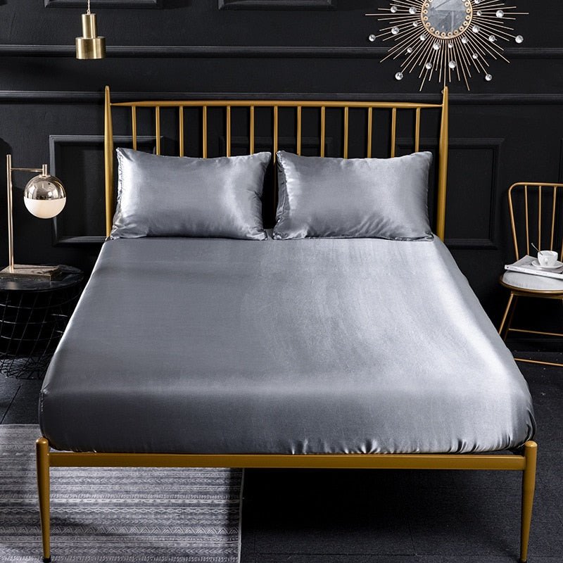 Imitation Silk Satin Bedsheet Set - Casatrail.com