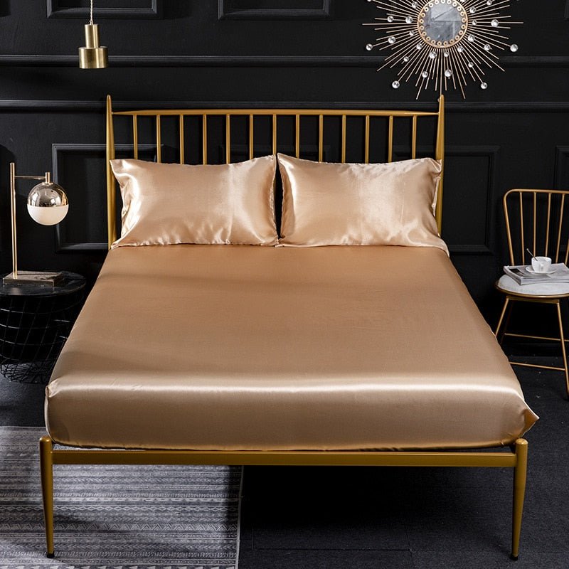 Imitation Silk Satin Bedsheet Set - Casatrail.com