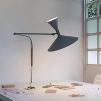 Thumbnail for Indoor Swing Arm Wall Lamp with Switch - Industrial Style - Casatrail.com