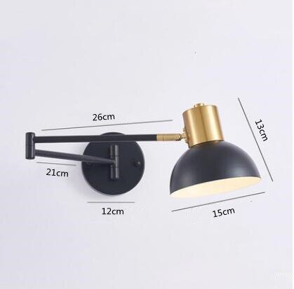 Indoor Touch Sensor Wall Lights Adjustable Swing Long Arm LED Lamps - Casatrail.com