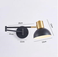 Thumbnail for Indoor Touch Sensor Wall Lights Adjustable Swing Long Arm LED Lamps - Casatrail.com