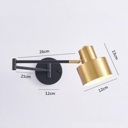 Indoor Touch Sensor Wall Lights Adjustable Swing Long Arm LED Lamps - Casatrail.com