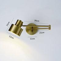 Thumbnail for Indoor Touch Sensor Wall Lights Adjustable Swing Long Arm LED Lamps - Casatrail.com