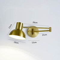 Thumbnail for Indoor Touch Sensor Wall Lights Adjustable Swing Long Arm LED Lamps - Casatrail.com