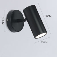 Thumbnail for Industrial Gold Black Iron LED Wall Lamp - Adjustable Swing Long Arm - Casatrail.com