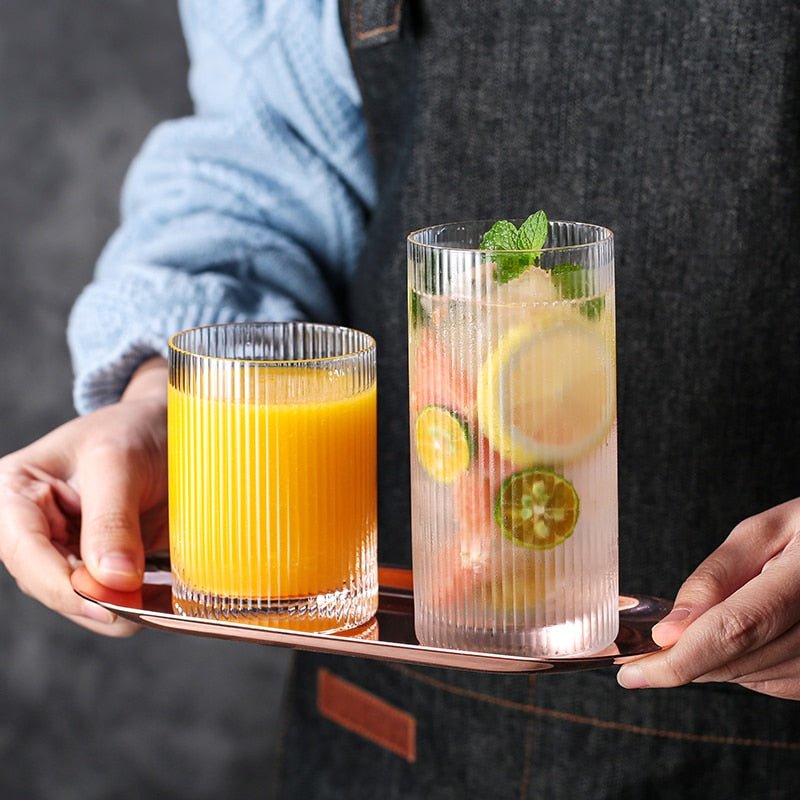 Ins Glass Cups Stackable Glassware - Casatrail.com