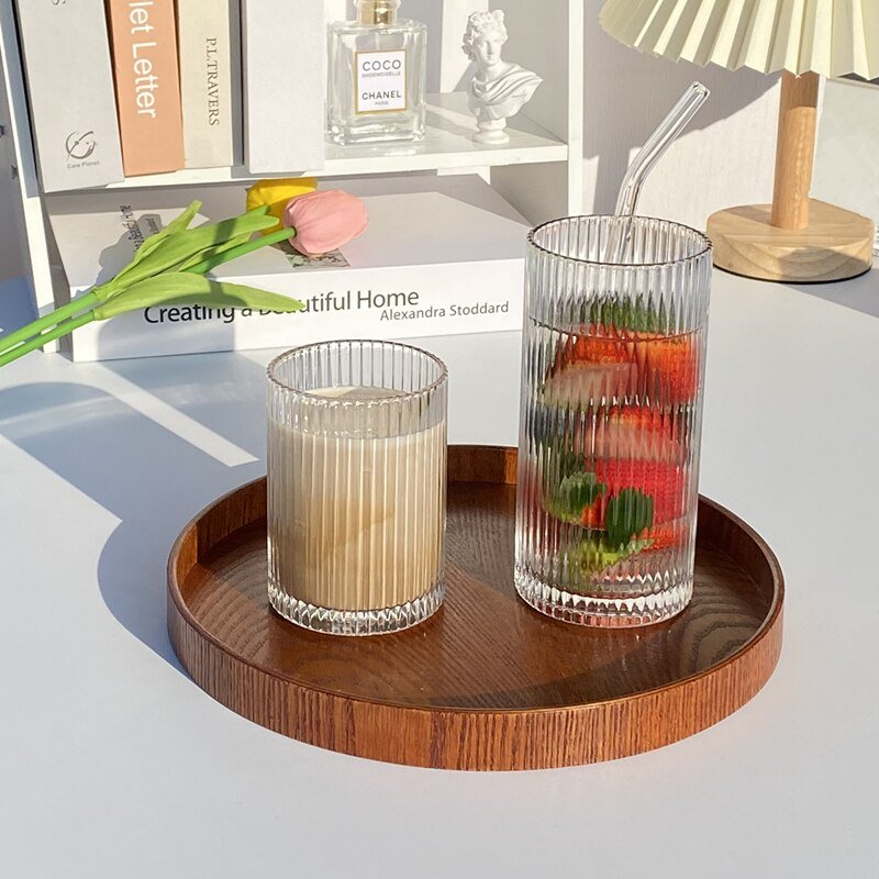 Ins Glass Cups Stackable Glassware - Casatrail.com