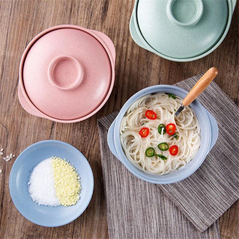 Instant Noodle Bowls with Lids - Casatrail.com