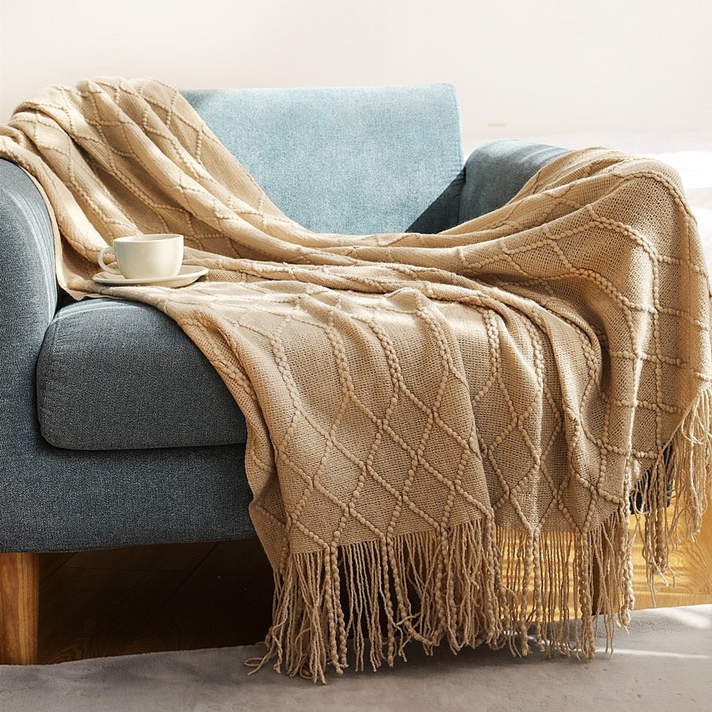 Inya Knitted Blankets Throw - Casatrail.com