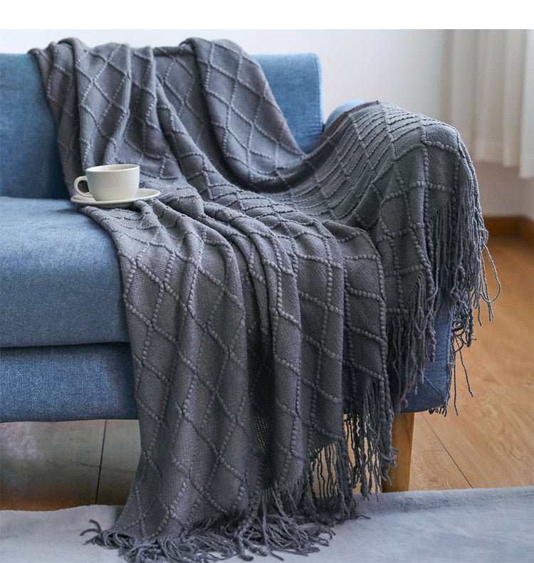 Inya Knitted Blankets Throw - Casatrail.com