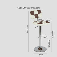 Thumbnail for Iron Art Bar Table with Backrest - Casatrail.com