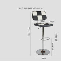 Thumbnail for Iron Art Bar Table with Backrest - Casatrail.com