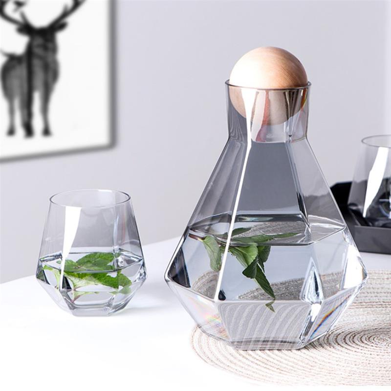 Irregular Glass Water Jug Kettle - Creativity Design (1200ml, 1400ml) - Casatrail.com