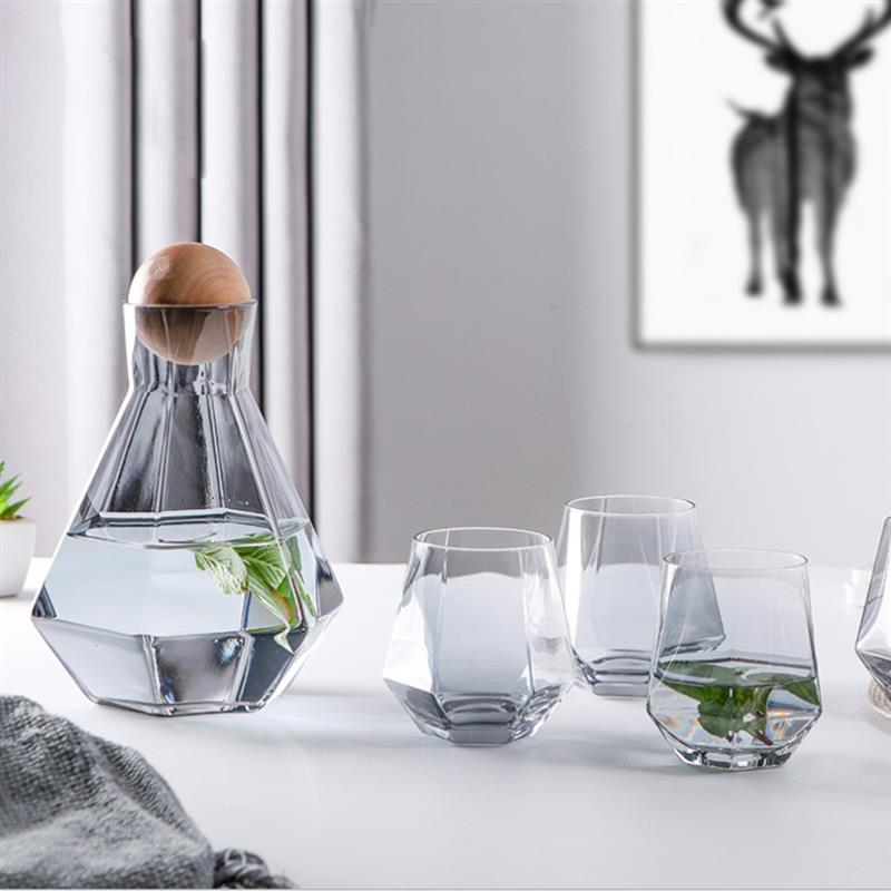 Irregular Glass Water Jug Kettle - Creativity Design (1200ml, 1400ml) - Casatrail.com