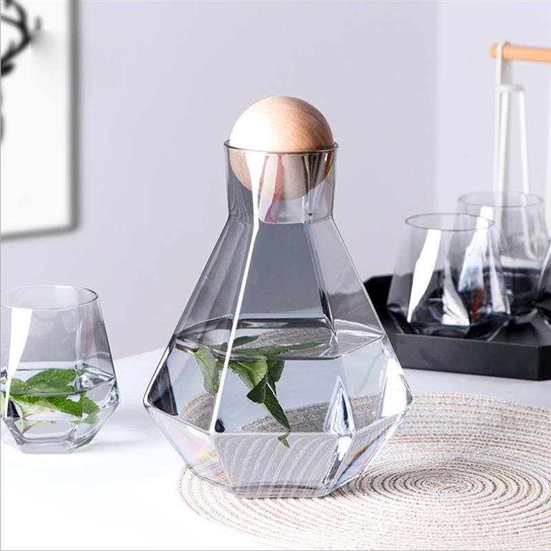 Irregular Glass Water Jug Kettle - Creativity Design (1200ml, 1400ml) - Casatrail.com