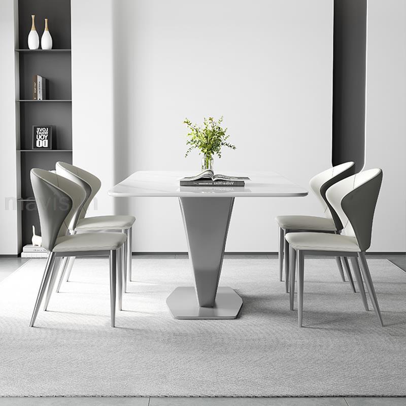 Italian Designer Dining Table with V - shape Base - Casatrail.com