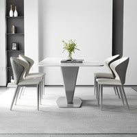 Thumbnail for Italian Designer Dining Table with V - shape Base - Casatrail.com