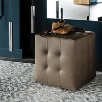 Thumbnail for Italian Leather Mobile Seat Living Room Ottoman - Casatrail.com