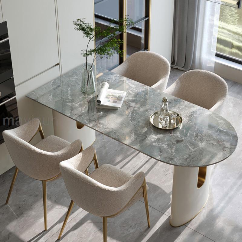 Italian Minimalist Marble Dining Table - Casatrail.com