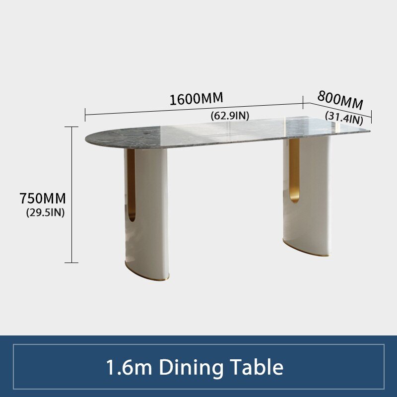 Italian Minimalist Marble Dining Table - Casatrail.com