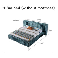 Thumbnail for Italian Modern Fabric Velvet King Size Bed Frame - Casatrail.com