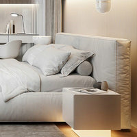 Thumbnail for Italian Style Matrimonial Double Bed with Ivory Headboard - Casatrail.com