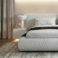 Thumbnail for Italian Style Matrimonial Double Bed with Ivory Headboard - Casatrail.com