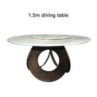 Thumbnail for Italian Style Round Dining Table with Turntable - Casatrail.com