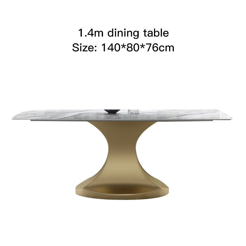 Italian Style Slate Dining Table Set - Casatrail.com