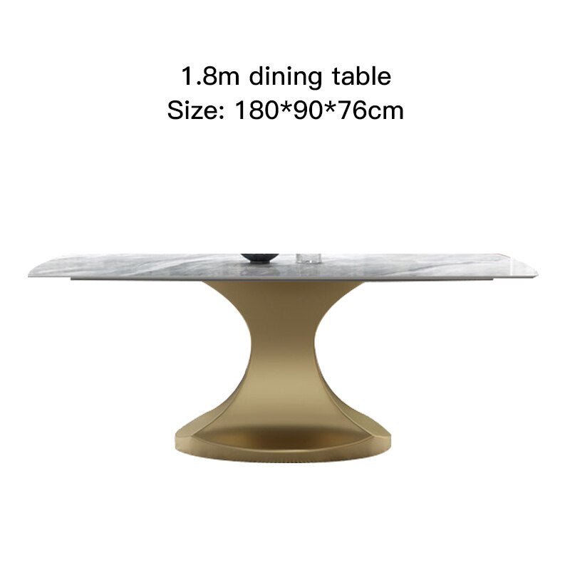 Italian Style Slate Dining Table Set - Casatrail.com