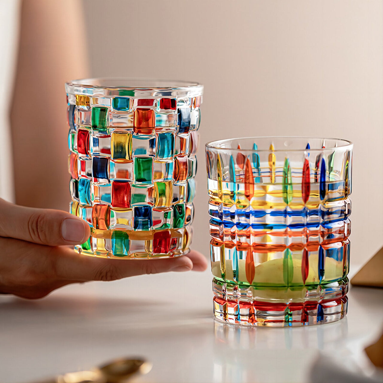 Italy Crystal Color Whiskey Cup - Casatrail.com